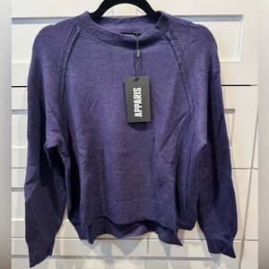 Apparis Deep Purple Turtleneck Sweater